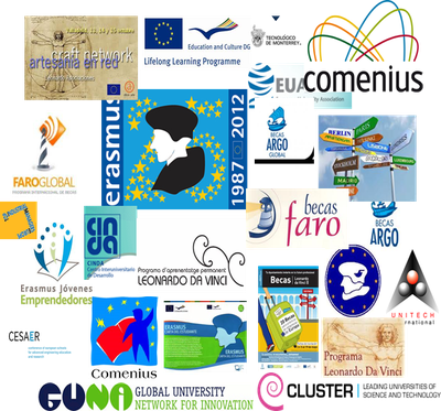 Conjunt de logos de Programes d'intercanvi